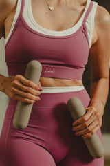 GRAPE AND WHITE SET SHORT
